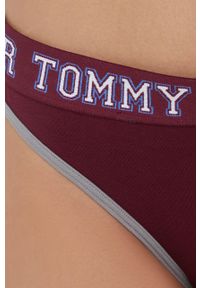 TOMMY HILFIGER - Tommy Hilfiger Figi kolor fioletowy. Kolor: fioletowy. Materiał: materiał, włókno