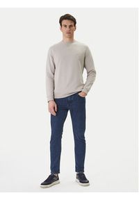 BOSS Bluza Westart 50509323 Beżowy Relaxed Fit. Kolor: beżowy. Materiał: bawełna #4