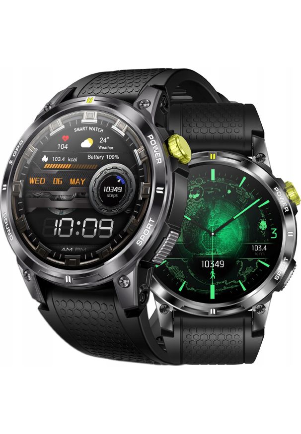 JG Smart - SMARTWATCH Z GPS POLSKIE MENU WODOODPORNY IP68 AMOLED 400mAh ROZMOWY SPORT. Rodzaj zegarka: smartwatch. Styl: sportowy