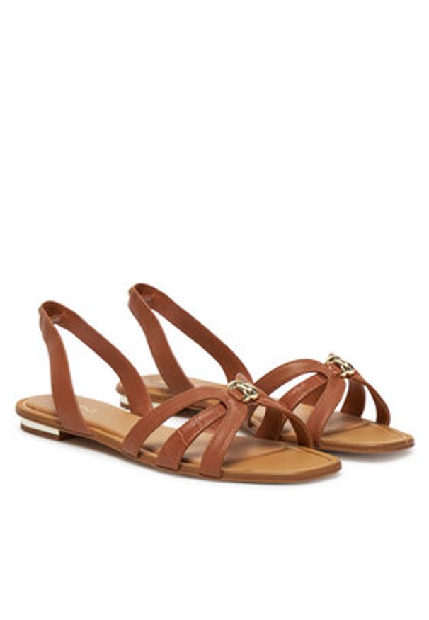 Aldo Sandały Marassita 13917626 Brązowy. Kolor: brązowy. Materiał: skóra