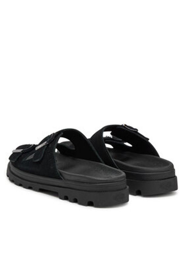 Palladium Klapki Dunelite Riviera Sde 74455-008-M Czarny. Kolor: czarny. Materiał: skóra, zamsz