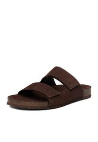 G-Star RAW - G-Star Raw Klapki EO-MILO-01 MI34 Brązowy ciemny. Kolor: brązowy. Materiał: skóra, zamsz #6