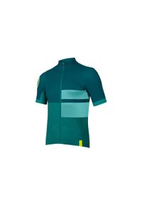 ENDURA - Koszulka rowerowa męska Endura FS260 Print S/S. Kolor: zielony. Wzór: nadruk. Sport: kolarstwo