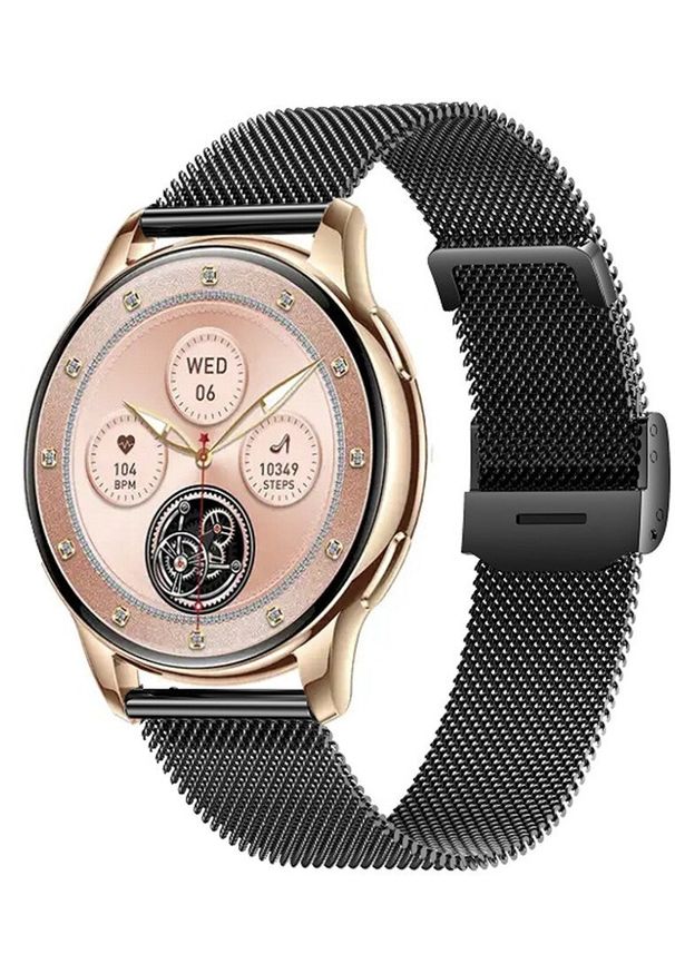 Smartwatch Hagen Smartwatch damski Hagen HB13.110.144 czarny bransoleta. Rodzaj zegarka: smartwatch. Kolor: czarny