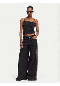 Adidas - adidas Jeansy Firebird Adilenium KD2905 Czarny Wide Leg. Kolor: czarny #4