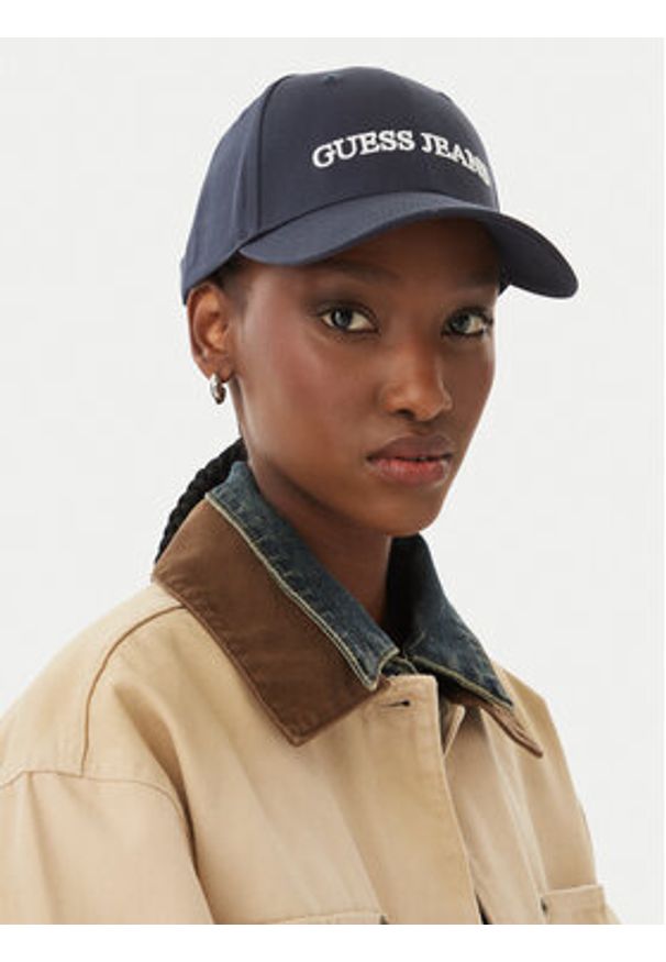 Guess Jeans Czapka z daszkiem WBEO-GJ-U3-002-SS26 Granatowy. Kolor: niebieski. Materiał: bawełna