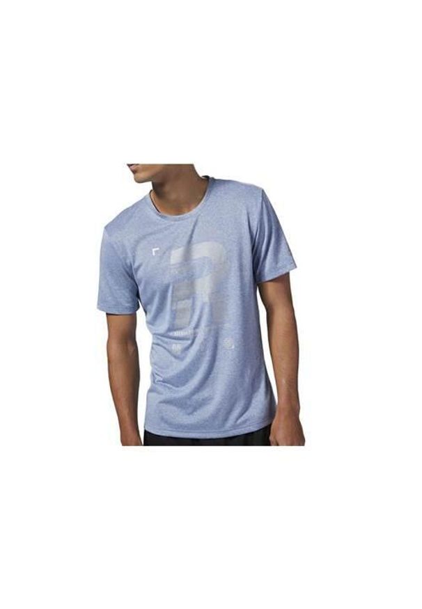 Koszulka treningowa męska Reebok Reflective Tee. Kolor: szary. Długość rękawa: krótki rękaw. Długość: krótkie