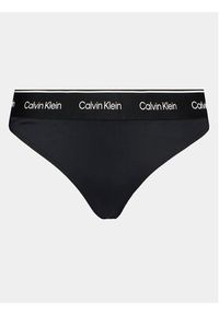 Calvin Klein Swimwear Dół od bikini KW0KW02428 Czarny. Kolor: czarny. Materiał: syntetyk