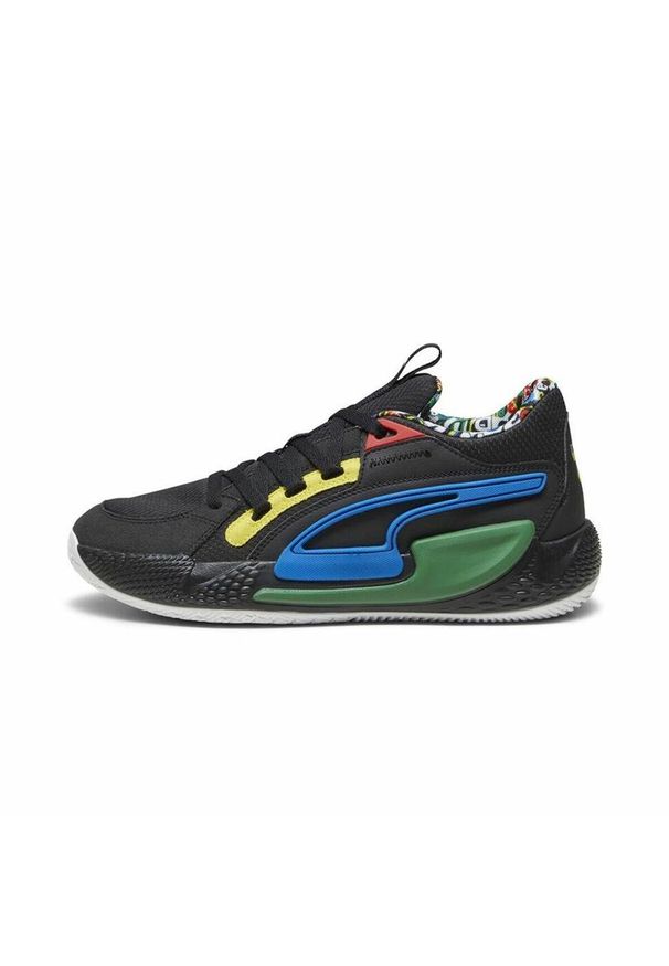 Buty do chodzenia męskie Puma Court Rider Chaos. Zapięcie: sznurówki. Kolor: czarny, wielokolorowy. Materiał: syntetyk, tkanina, materiał. Szerokość cholewki: normalna. Sport: turystyka piesza
