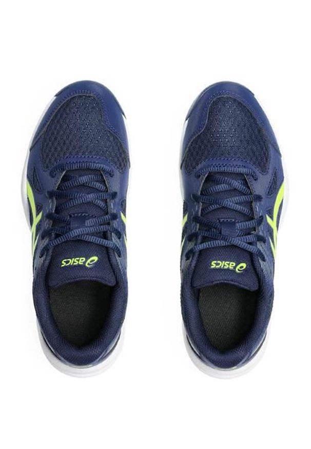 Buty do biegania damskie Asics Upcourt 6 Gs. Zapięcie: sznurówki. Kolor: biały, niebieski, wielokolorowy. Materiał: materiał. Szerokość cholewki: normalna