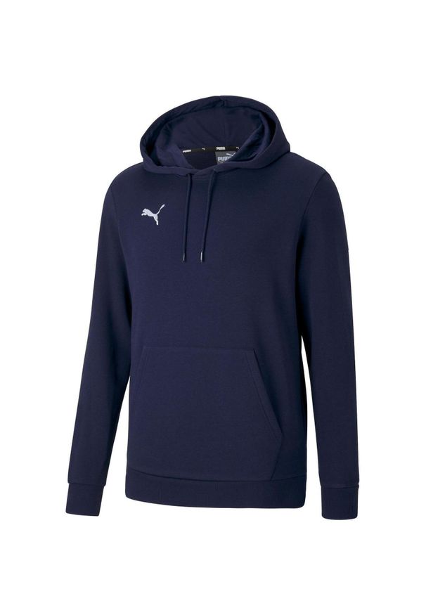 Bluza treningowa męska Puma teamGOAL 23 Causals Hoody. Kolor: niebieski, wielokolorowy, biały. Materiał: poliester, bawełna. Sport: fitness