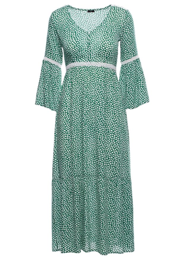 Sukienka boho, maxi, w kwiaty