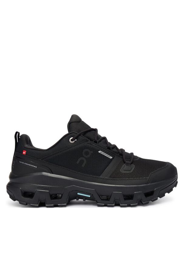 On Trekkingi Cloudrock Low Wp 3MF10251043 Czarny. Kolor: czarny. Materiał: materiał. Sport: turystyka piesza