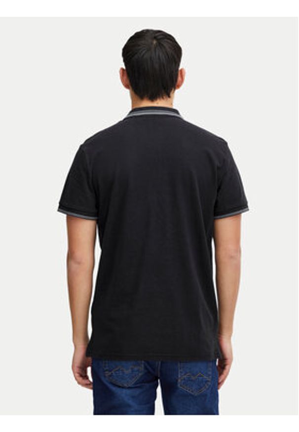 Blend Polo 20716474 Czarny Regular Fit. Typ kołnierza: polo. Kolor: czarny. Materiał: bawełna