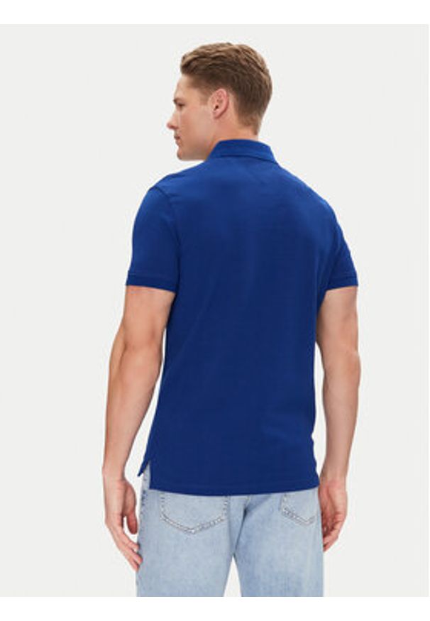 TOMMY HILFIGER - Tommy Hilfiger Polo 1985 MW0MW17770 Niebieski Regular Fit. Typ kołnierza: polo. Kolor: niebieski. Materiał: bawełna