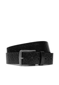 Calvin Klein Pasek Męski Classic Flat Lthr Belt 35Mm Aop K50K511518 Czarny. Kolor: czarny. Materiał: skóra