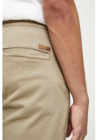 medicine - Medicine spodnie męskie kolor beżowy. Kolor: beżowy. Materiał: tkanina. Wzór: gładki #2
