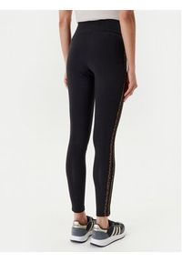 Adidas - adidas Legginsy Leopard 3-Stripes JW7307 Czarny Slim Fit. Kolor: czarny. Materiał: bawełna #5