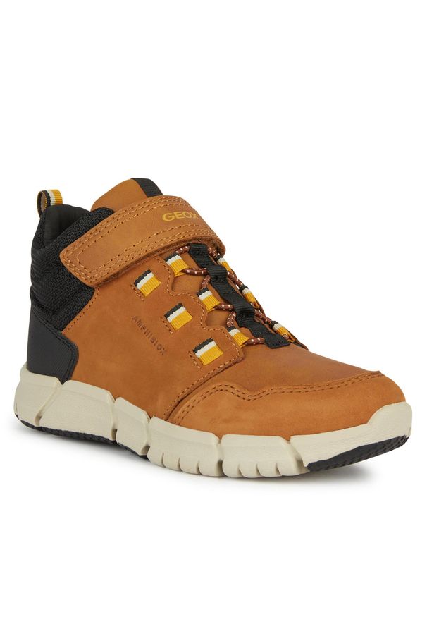 Sneakersy Geox J Magnetar Boy B Abx J263ZB 0CEFU C6F2G M Brown/Dk Yellow. Kolor: brązowy