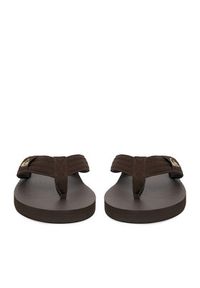 Quiksilver Japonki EO-DUNE CQ10036MGG Brązowy ciemny. Kolor: brązowy. Materiał: skóra #4