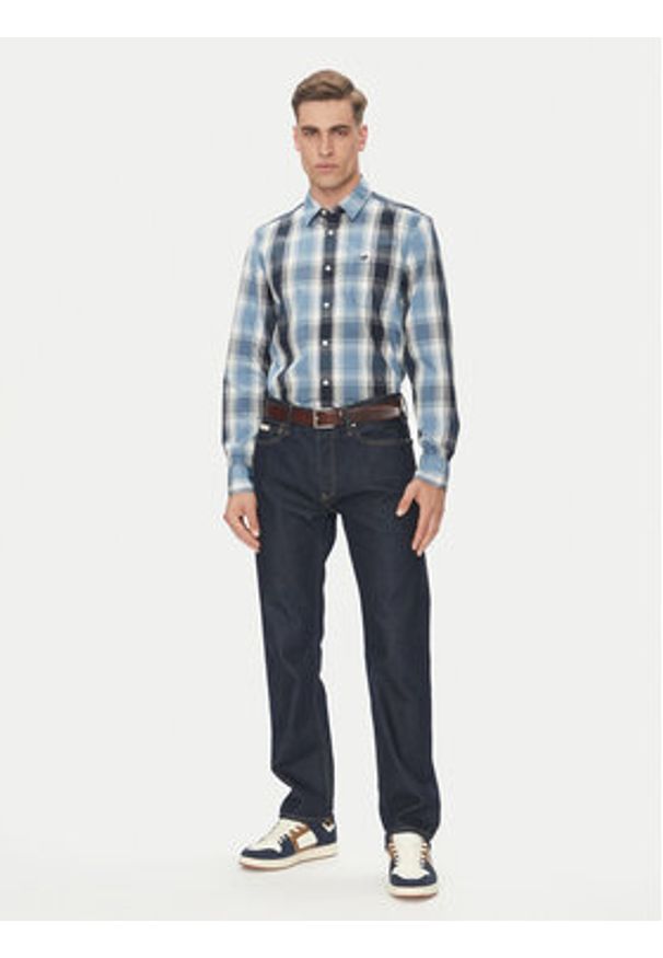 Mustang Koszula Chester 1016237 Niebieski Regular Fit. Kolor: niebieski. Materiał: bawełna