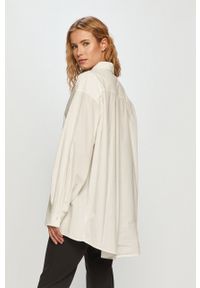 Silvian Heach - Koszula bawełniana. Kolor: biały. Materiał: bawełna. Długość rękawa: długi rękaw. Długość: długie. Wzór: gładki #2