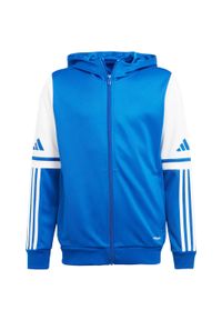Adidas - Bluza dla dzieci adidas Squadra 25 Hoody. Kolor: biały, wielokolorowy, niebieski. Sport: fitness