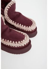 Mou - Śniegowce damskie skórzane MOU. Materiał: skóra #5