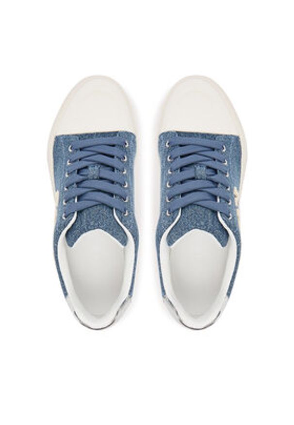 DKNY Trampki York K3566352 Granatowy. Kolor: niebieski. Materiał: materiał