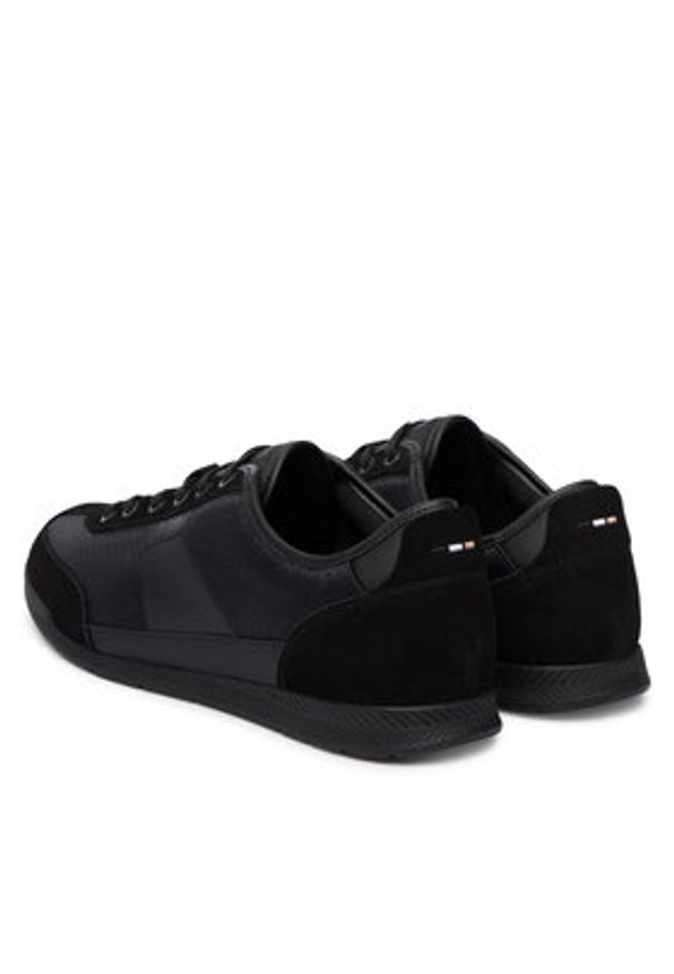 BOSS Sneakersy Nitan 50557877 Czarny. Kolor: czarny. Materiał: zamsz, skóra