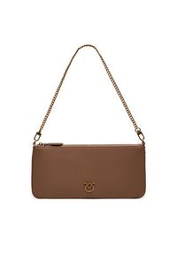Pinko - PINKO Torebka Horizontal Flat AI 24-25- PCPL 102747 A0F1 Brązowy. Kolor: brązowy. Materiał: skórzane #3