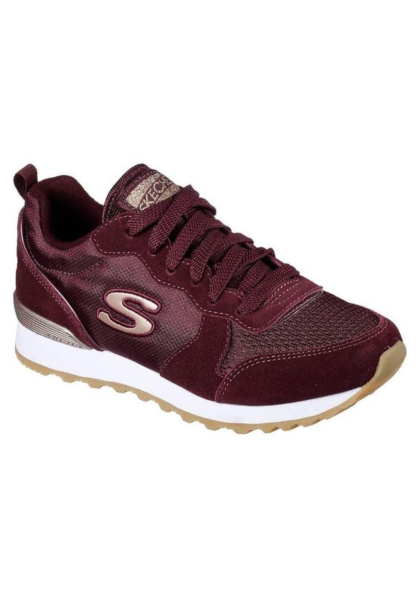 skechers - Buty na co dzień damskie SKECHERS RETROS OG 85 skóra. Okazja: na co dzień. Kolor: fioletowy. Materiał: skóra. Model: Skechers Sport. Sport: turystyka piesza