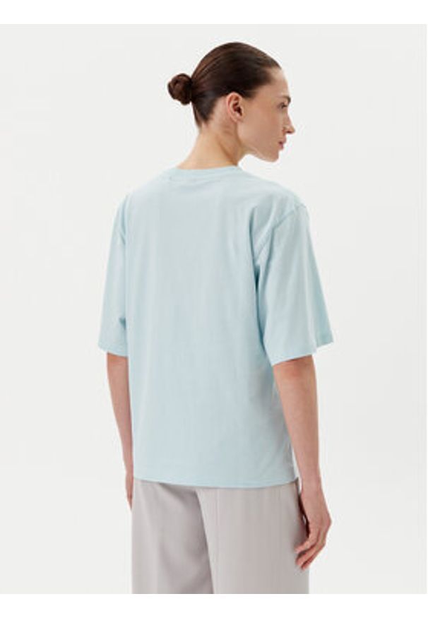 BOSS T-Shirt C_Enis 50523256 Turkusowy Oversize. Kolor: turkusowy. Materiał: bawełna