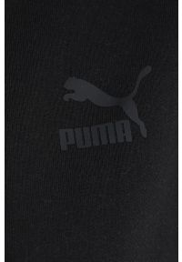 Puma bluza bawełniana 534576 damska kolor czarny gładka. Kolor: czarny. Materiał: bawełna. Wzór: gładki #2