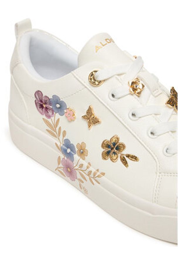 Aldo Sneakersy Springflowers 14295810 Biały. Kolor: biały. Materiał: skóra