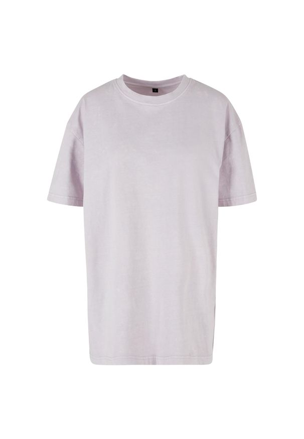 BUILD YOUR BRAND - Koszulka Damska Acid Wash Oversized T-shirt. Kolor: fioletowy, różowy, wielokolorowy. Sport: turystyka piesza