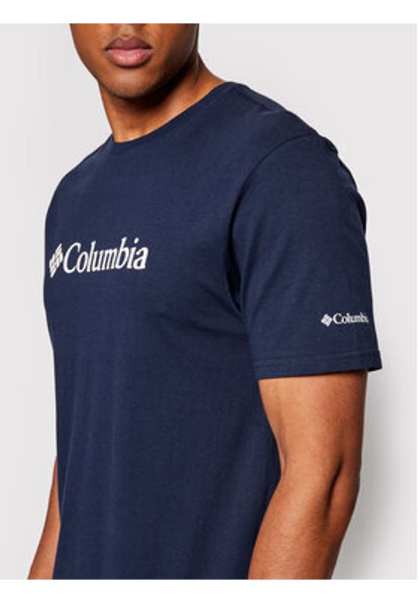 columbia - Columbia T-Shirt Csc Basic Logo™ 1680053 Granatowy Regular Fit. Kolor: niebieski. Materiał: bawełna