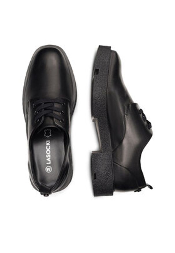 Lasocki Oxfordy WI16-TULA-02 Czarny. Kolor: czarny. Materiał: skóra