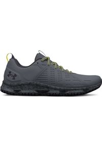 Buty taktyczne męskie Under Armour UA Mg Strikefast - szare. Kolor: szary. Materiał: guma, syntetyk. Szerokość cholewki: normalna #1