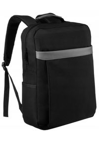 Plecak podróżny Peterson PTN BP-03 czarny. Kolor: czarny. Materiał: materiał. Styl: casual