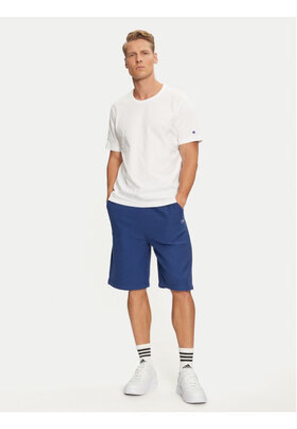 Champion Szorty sportowe 218650 Granatowy Regular Fit. Kolor: niebieski. Materiał: bawełna. Styl: sportowy