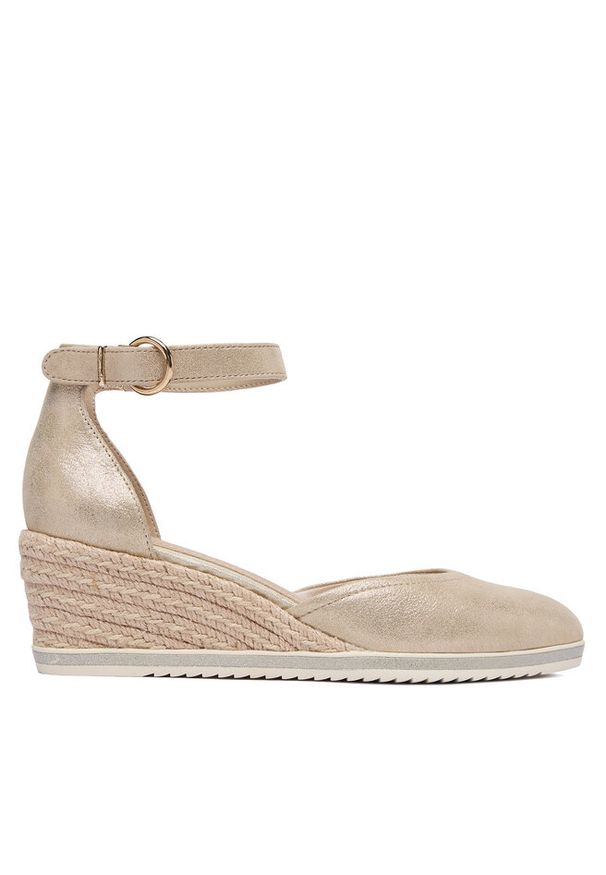 Espadryle Tamaris. Kolor: złoty