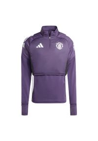 Adidas - Koszulka Manchester United Tiro 25 Competition Winterized. Kolor: wielokolorowy, fioletowy, biały, czarny. Materiał: dresówka. Sport: piłka nożna #2
