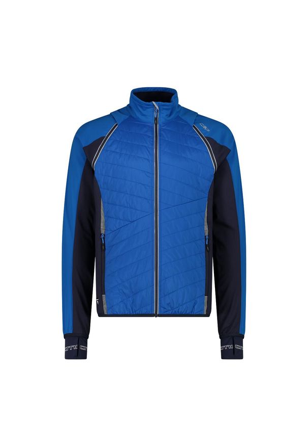 Kurtka męska turystyczna CMP 30A2647. Typ kołnierza: kaptur. Kolor: niebieski. Materiał: softshell. Sport: turystyka piesza