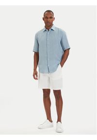 BOSS Koszula 50537382 Niebieski jasny Regular Fit. Kolor: niebieski. Materiał: len #2