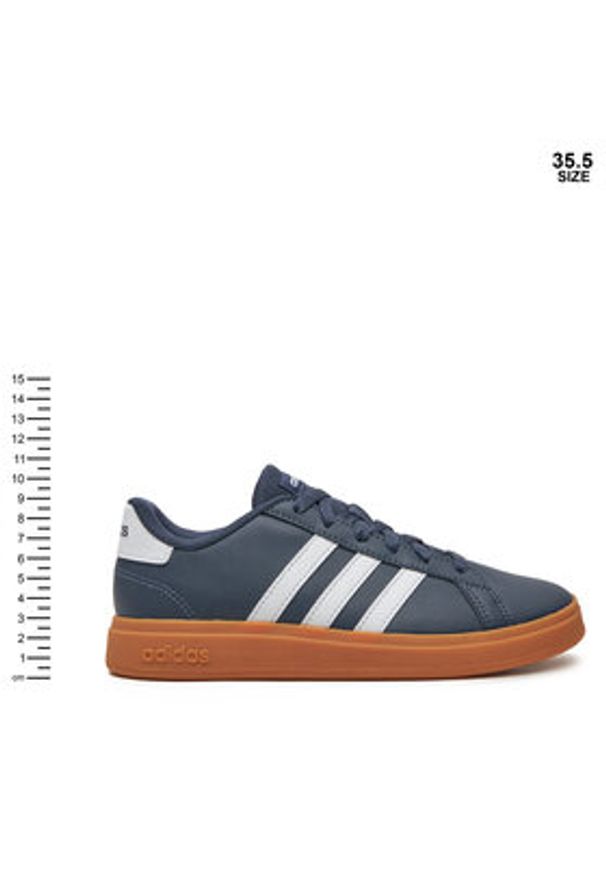 Adidas - adidas Sneakersy Grand Court Lifestyle Tennis JI0970 Granatowy. Kolor: niebieski. Materiał: materiał