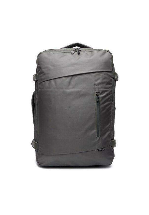 Puccini Plecak PM9028 Zielony. Kolor: zielony. Materiał: materiał