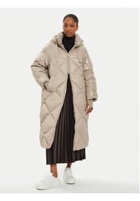 Marella Płaszcz zimowy Amianto 2423496025 Beżowy Regular Fit. Kolor: beżowy. Materiał: syntetyk. Sezon: zima #4