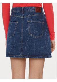 Pepe Jeans Spódnica jeansowa Winnie PL901097 Granatowy Regular Fit. Kolor: niebieski. Materiał: bawełna