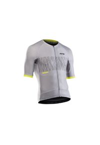 Koszulka rowerowa męskie NORTHWAVE STORM AIR JERSEY SHORT SLEEVE. Kolor: szary. Materiał: jersey